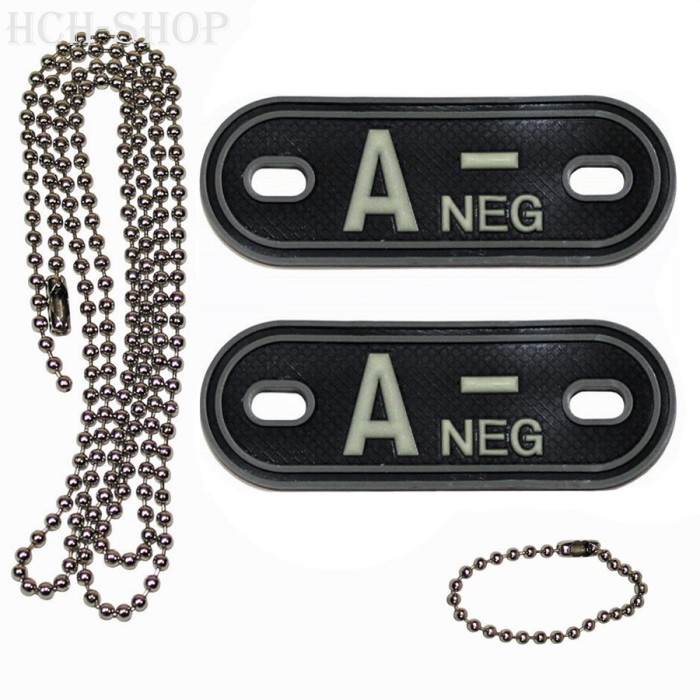 MFH Blutgruppenmarken mit Kette